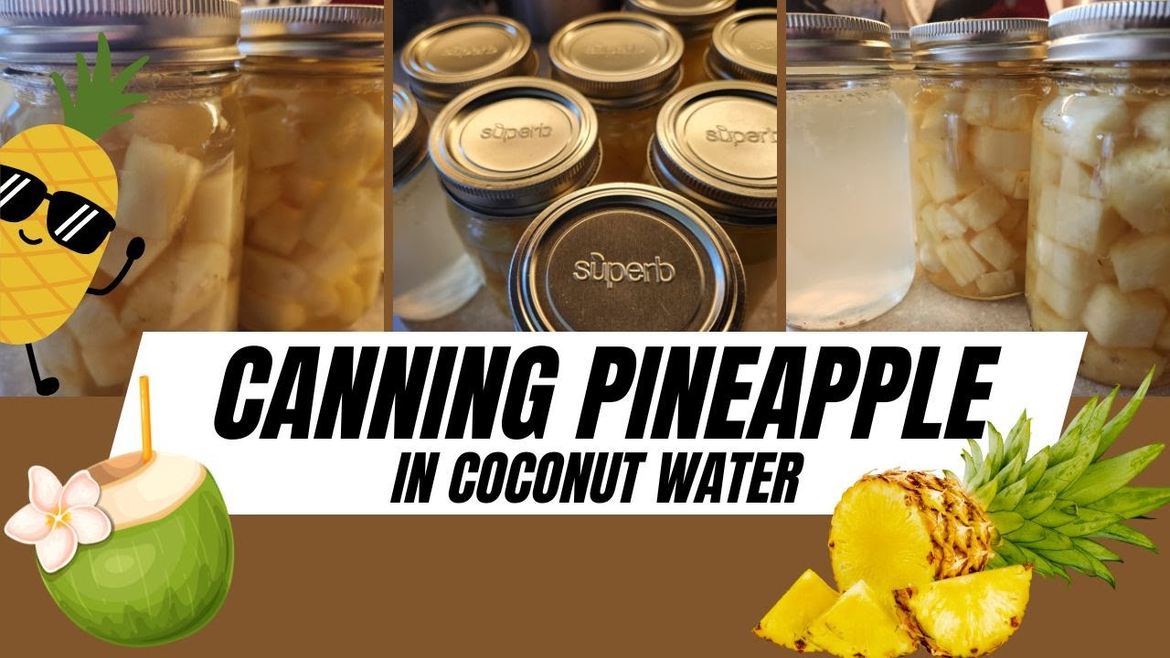 Canning Pineapple in Coconut Water - Start to Finish