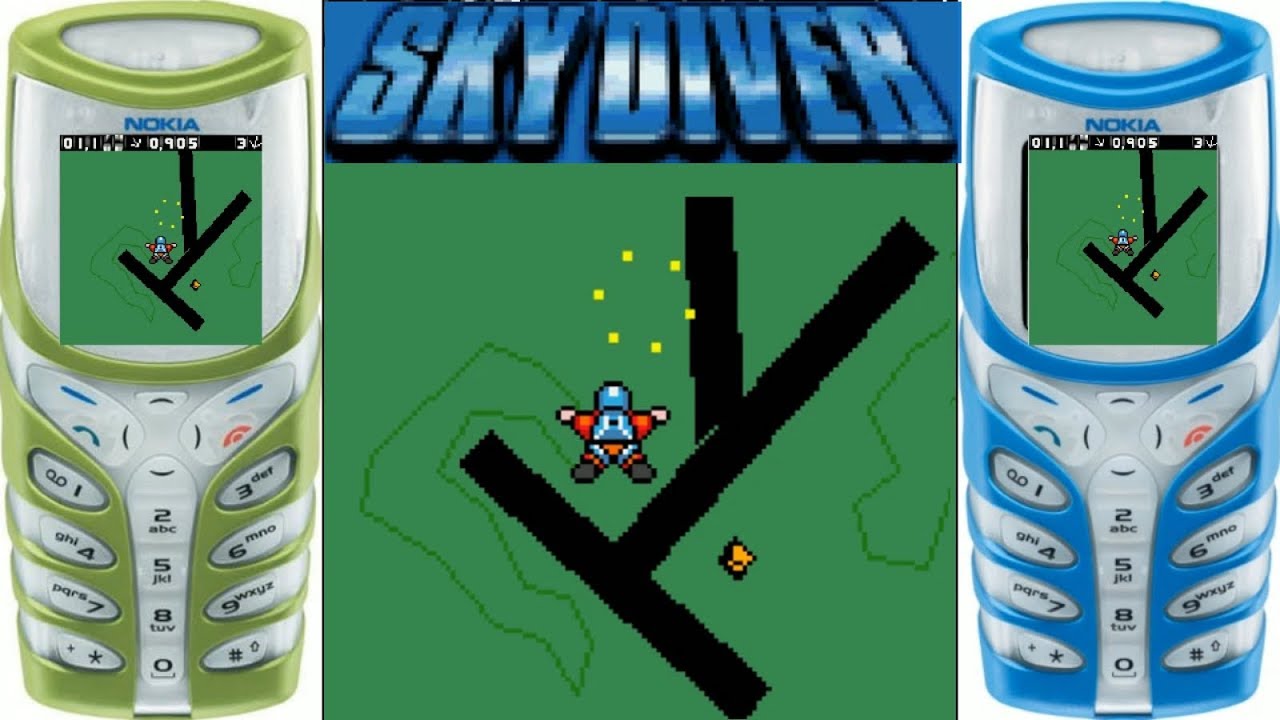 Sky Diver Nokia 5100 JAVA ИГРА 2002 года!