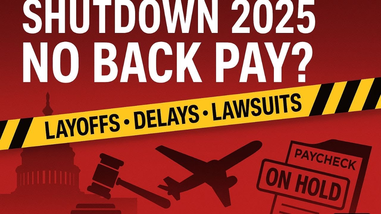 Government Shutdown 2025 Just Got Worse: No Back Pay, Layoffs, Delays, & Lawsuits