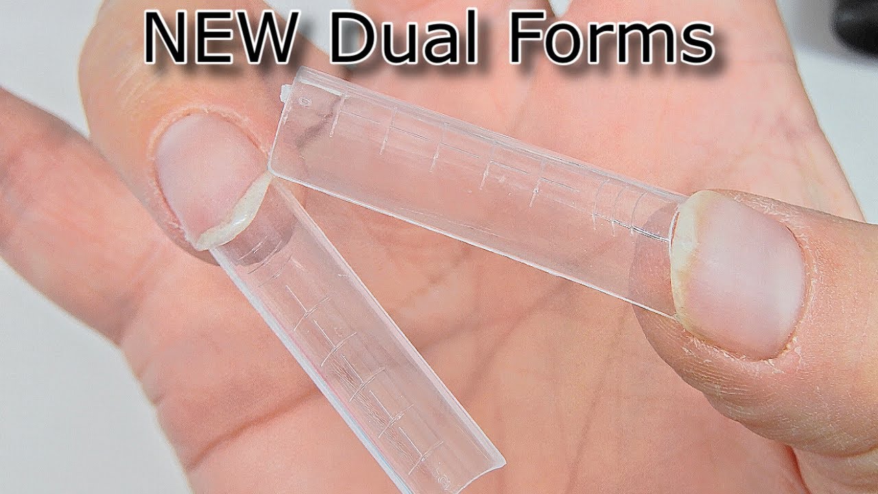 Dual Form Tips ( New Forms )  / Use Under the Nail With Polygel / NEW TECHNIQUE