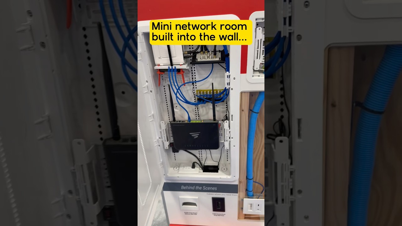 Mini Network Room built into the wall&hellip;🛜