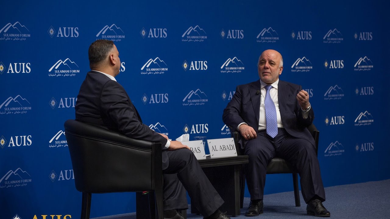 Sulaimani Forum: A Conversation with Dr. Haider al-Abadi, Prime Minister of Iraq