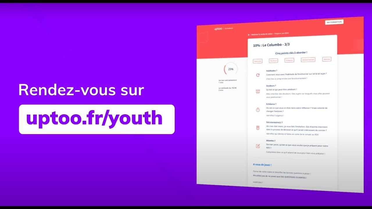 Uptoo Youth - Apprendre &agrave; pitcher et se vendre en entretien