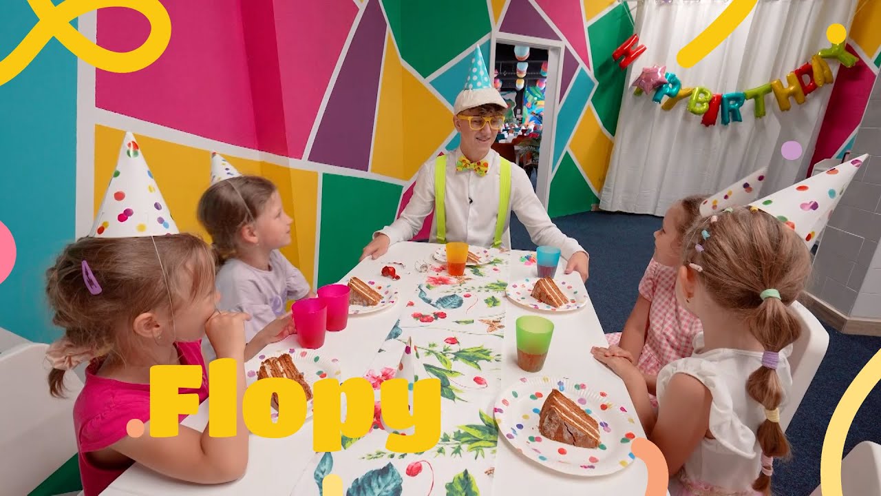 Flopy s kamarátkami skáču v guličkách | pre deti | Flopy