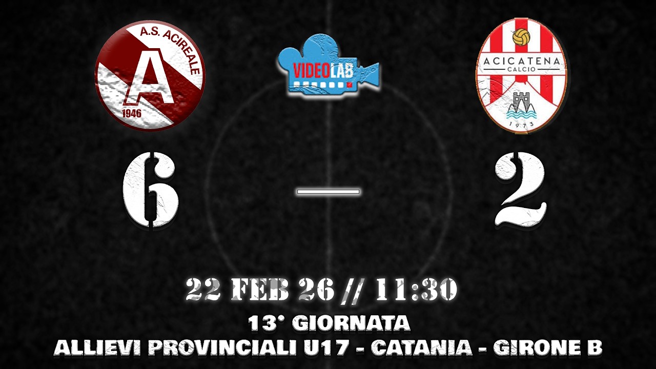 HIGHLIGHTS| 13 GIORNATA - ALLIEVI PROVINCIALI U17| CITTÁ DI ACIREALE 1946 6-2 ACICATENA CALCIO 1973