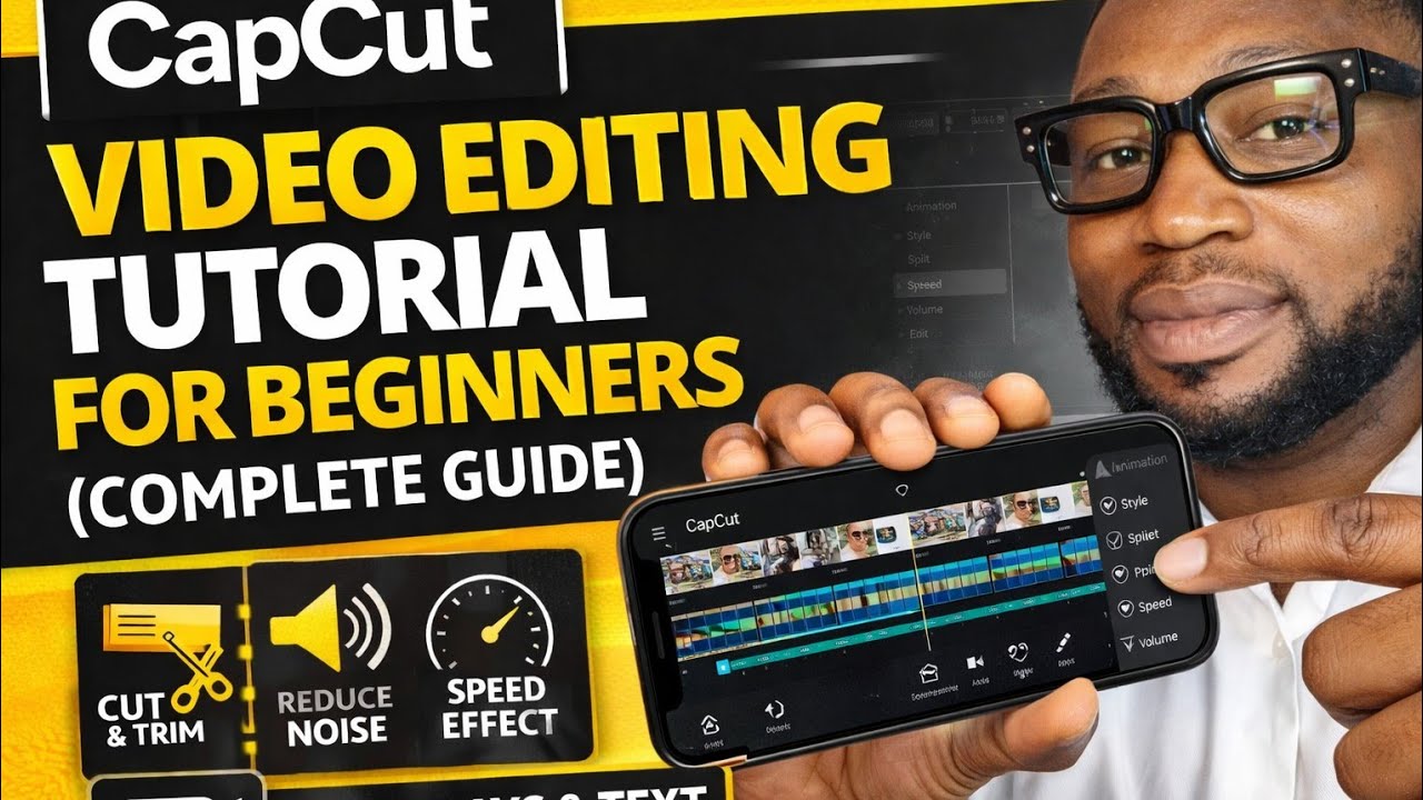Capcut video editing tutorial for beginners (complete guide)
