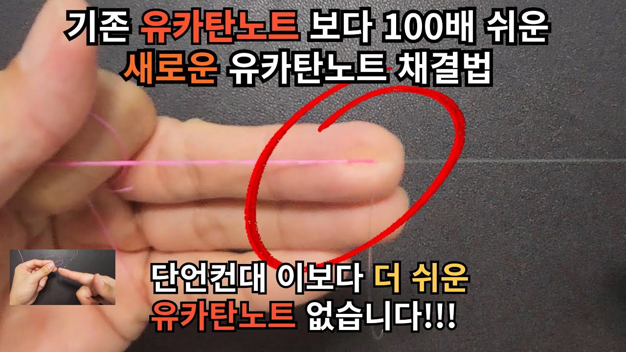 기존 유카탄노트 보다 100배 쉬운 새로운 유카탄노트 쇼크리더 매듭법!! YUCATAN KNOT