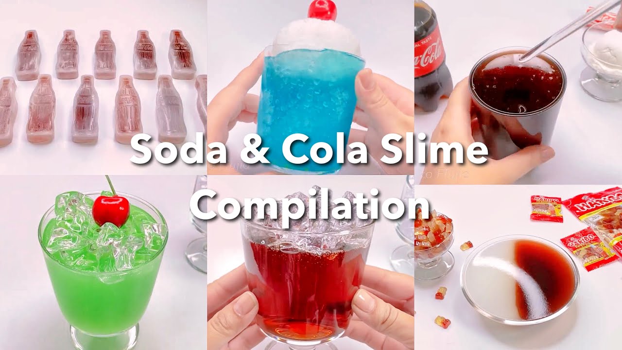 【ASMR】🥤ソーダ＆コーラスライムまとめ🥤【音フェチSoda slime compilation