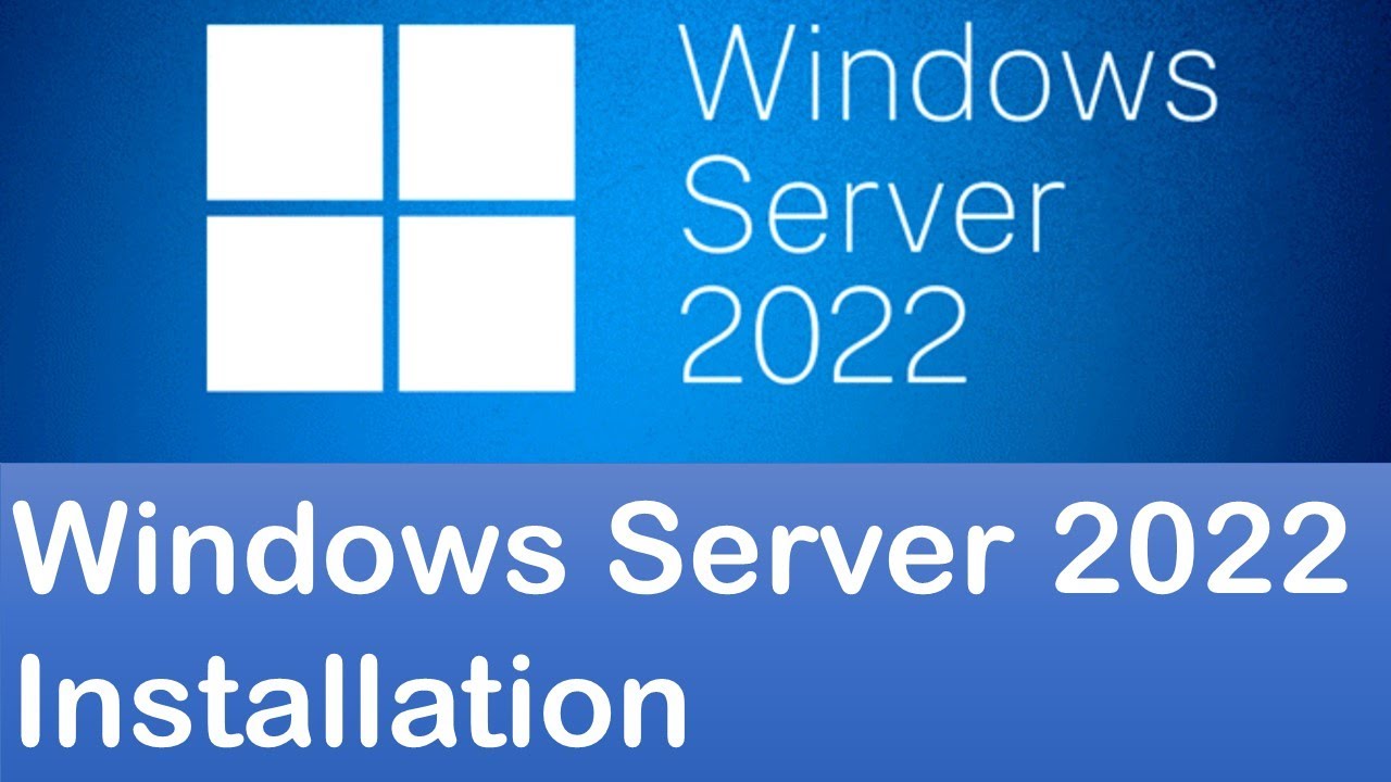 Установка Windows Server 2022