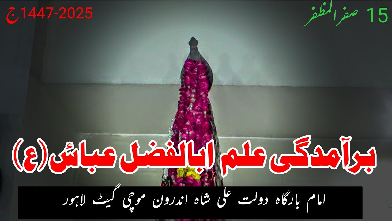 Bramdagi Alam Hazrat Abbas a.s| Imambargah Syed Doulat Ali Shah Shamsi | Pilla Party | 15-Safar 2025