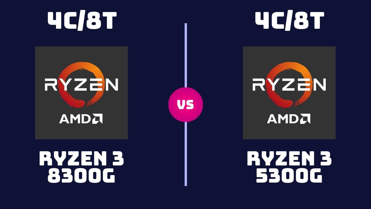 AMD Ryzen 3 8300G vs AMD Ryzen 3 5300G &ndash; CPU Comparison | Which CPU wins?