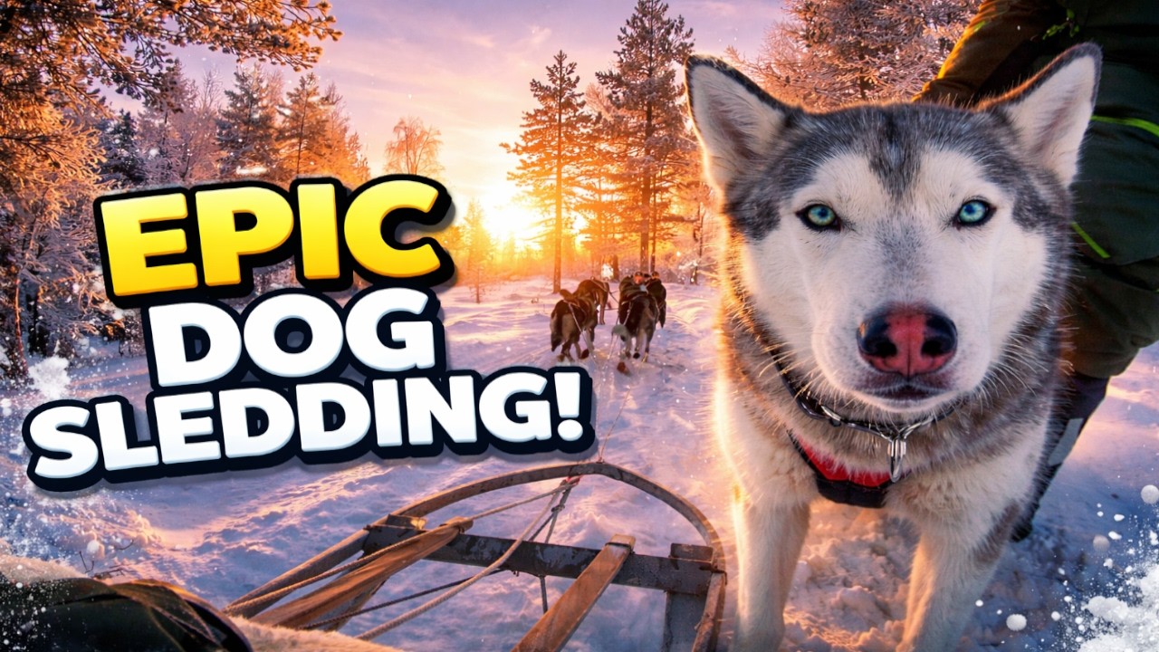 A Winter Dream: Husky Sledding in Sweden 🇸🇪