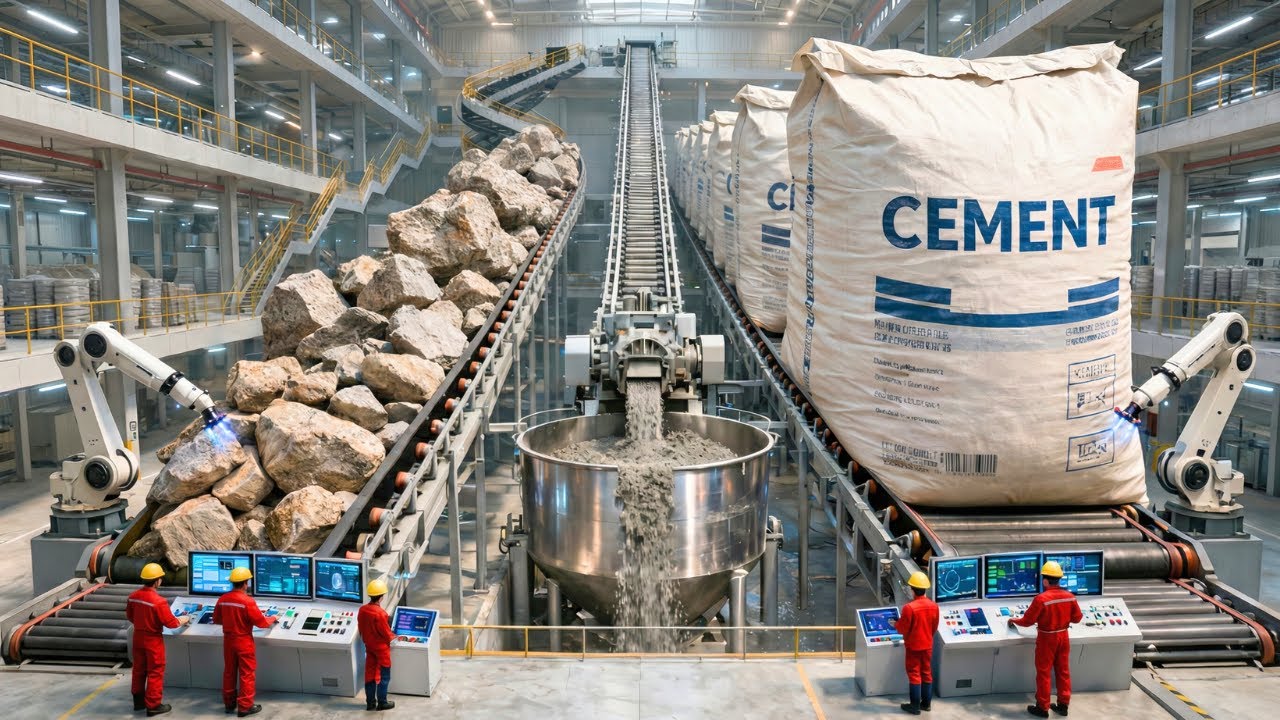 The FACTORY That Builds the World - Inside the Cement Production Process