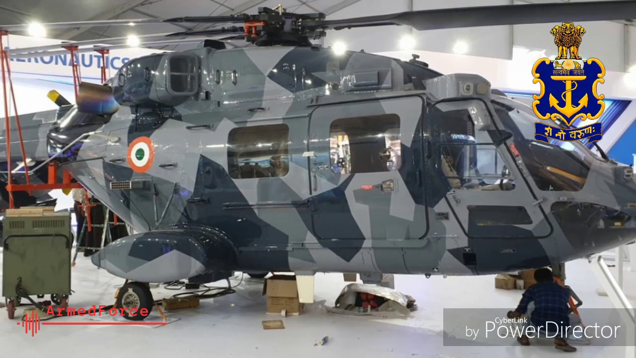 HAL Dhruv mk III | HAL showcases naval utility Helicopter aero india show 2019.