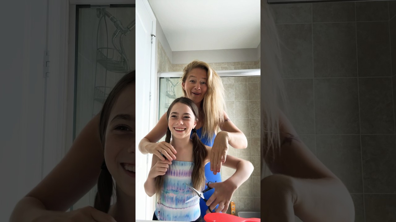 Letting my kid cut her HAIR!😮