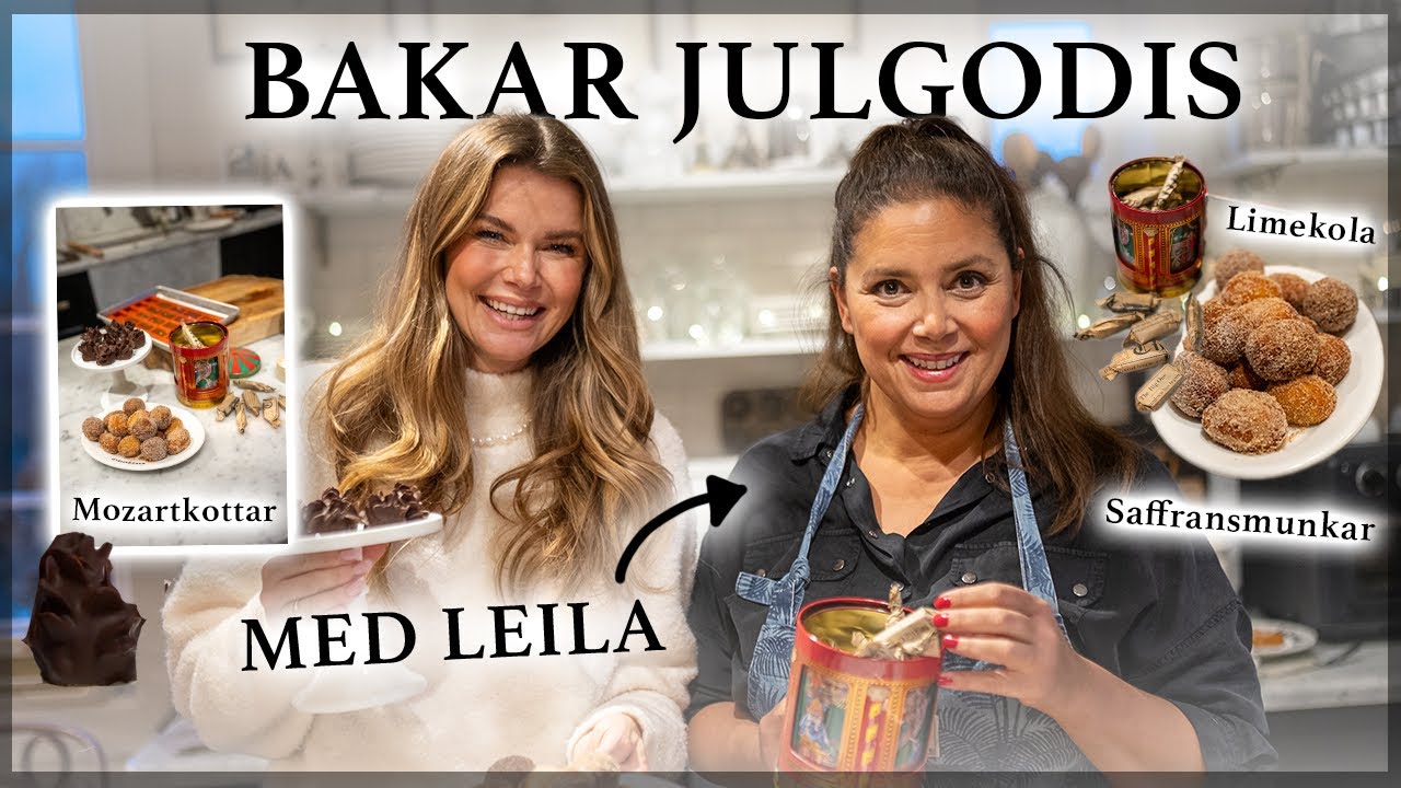 Julbakar med Leila!