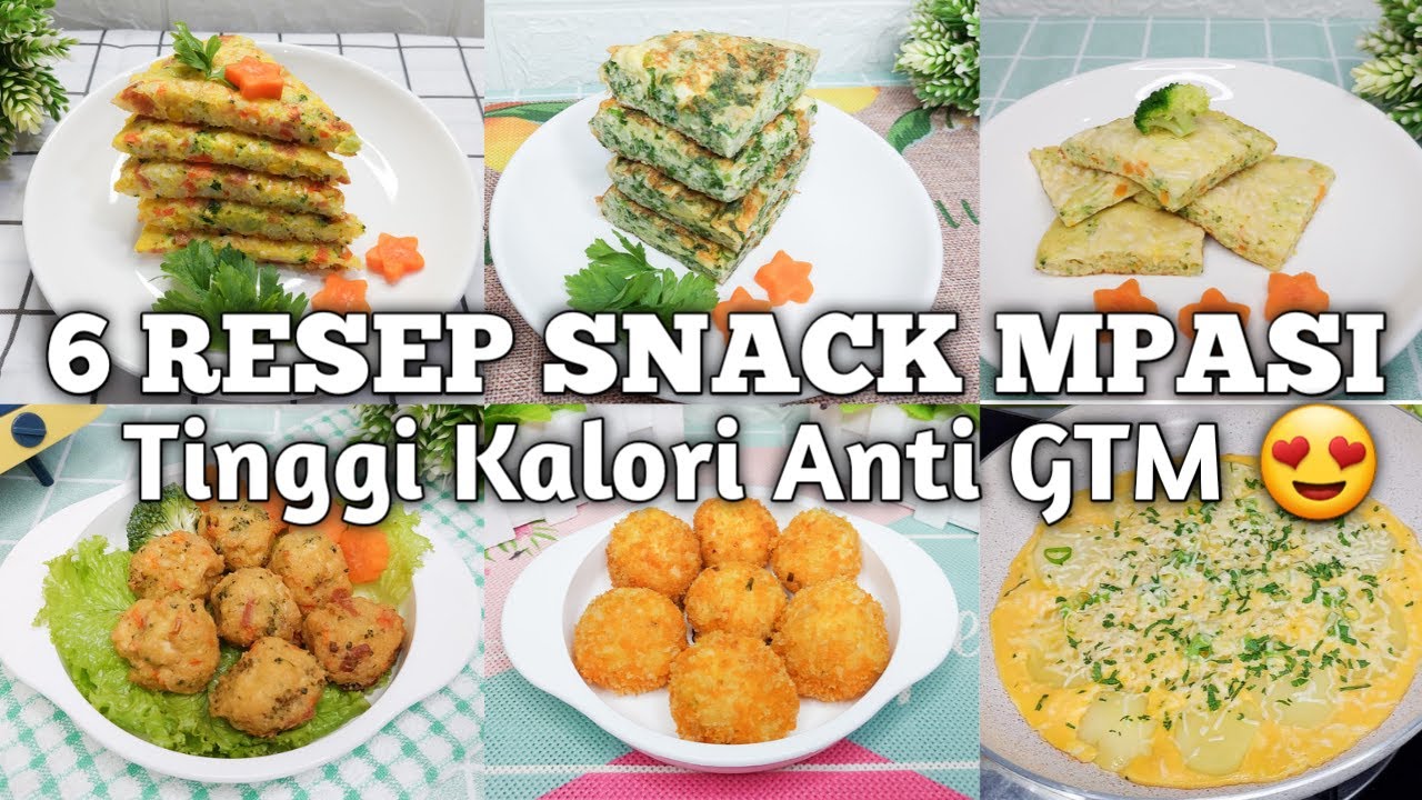 6 RESEP SNACK MPASI TINGGI KALORI ANTI GTM | SNACK MPASI BAYI | MPASI DARI KENTANG DAN TELUR