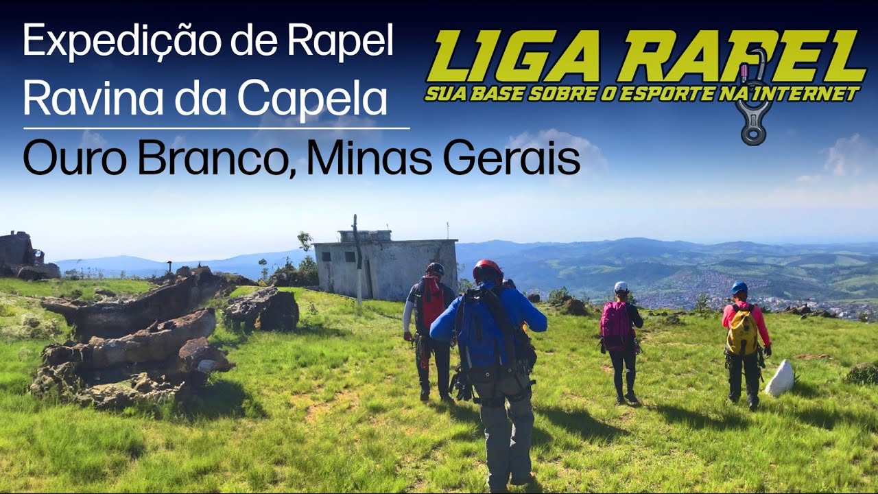 Expedição de Rapel Ravina da Capela 750m, Ouro Branco, Minas Gerais