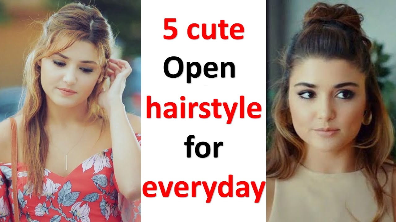 5 Cute hairstyle for everyday open hair style