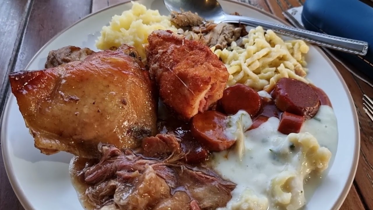 Delicious German Buffet at Auf der Au, Wat Ket, Chiang Mai Northern Thailand