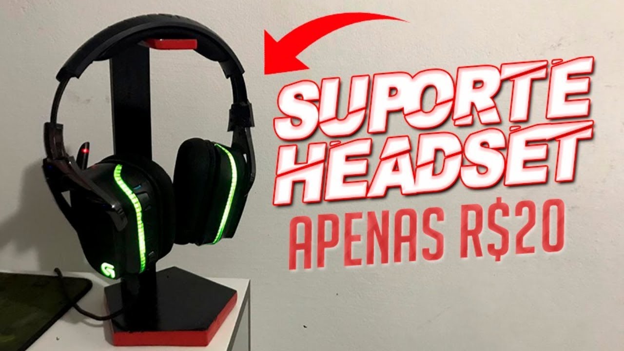 SUPORTE PARA HEADSET FÁCIL COMO FAZER