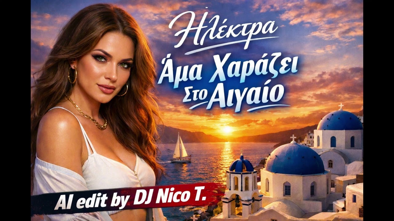 🎶 Ηλέκτρα – Άμα Χαράζει Στο Αιγαίο (AI edit by DJ Nico T.) 🌅