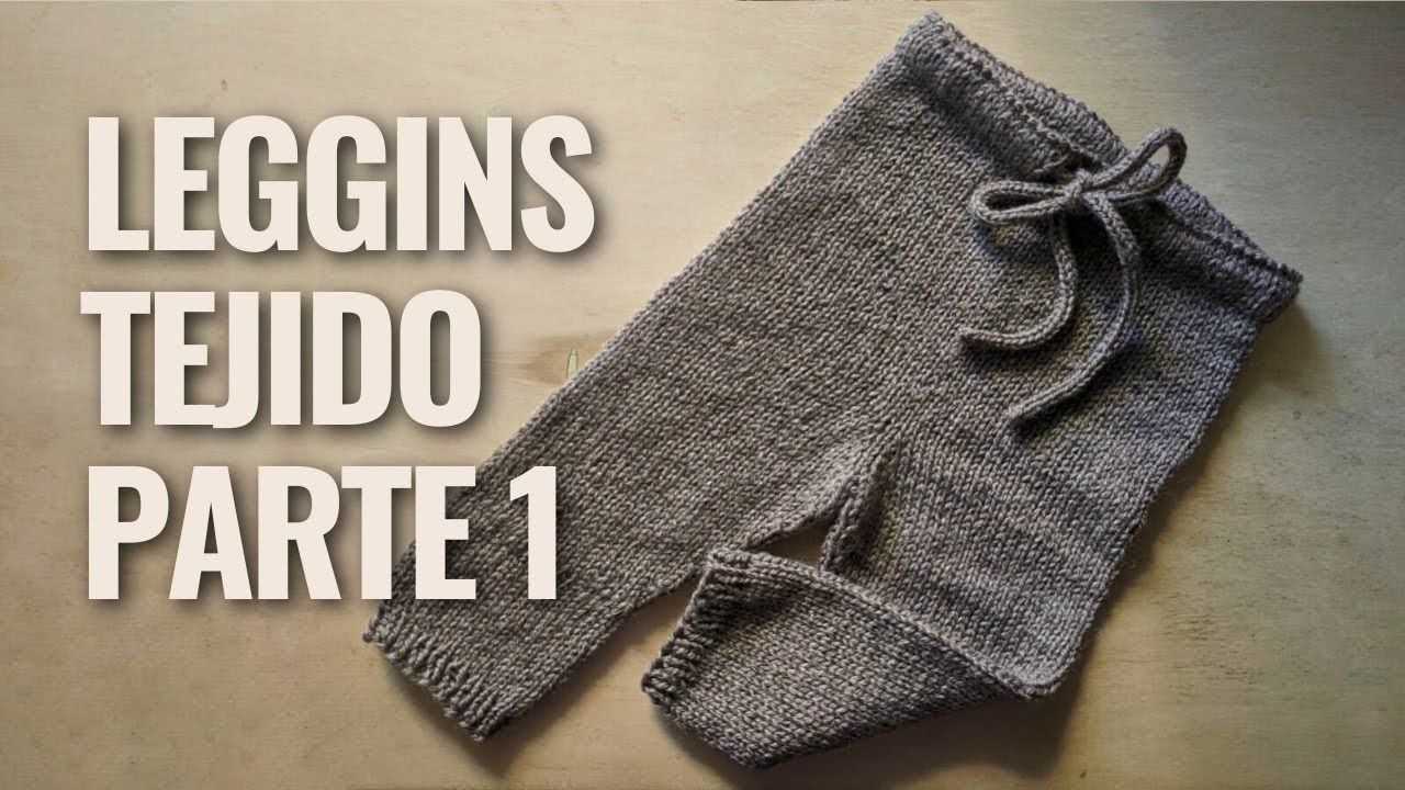 🌈Como tejer un Pantalon para bebe a Dos Agujas. PARTE 1
