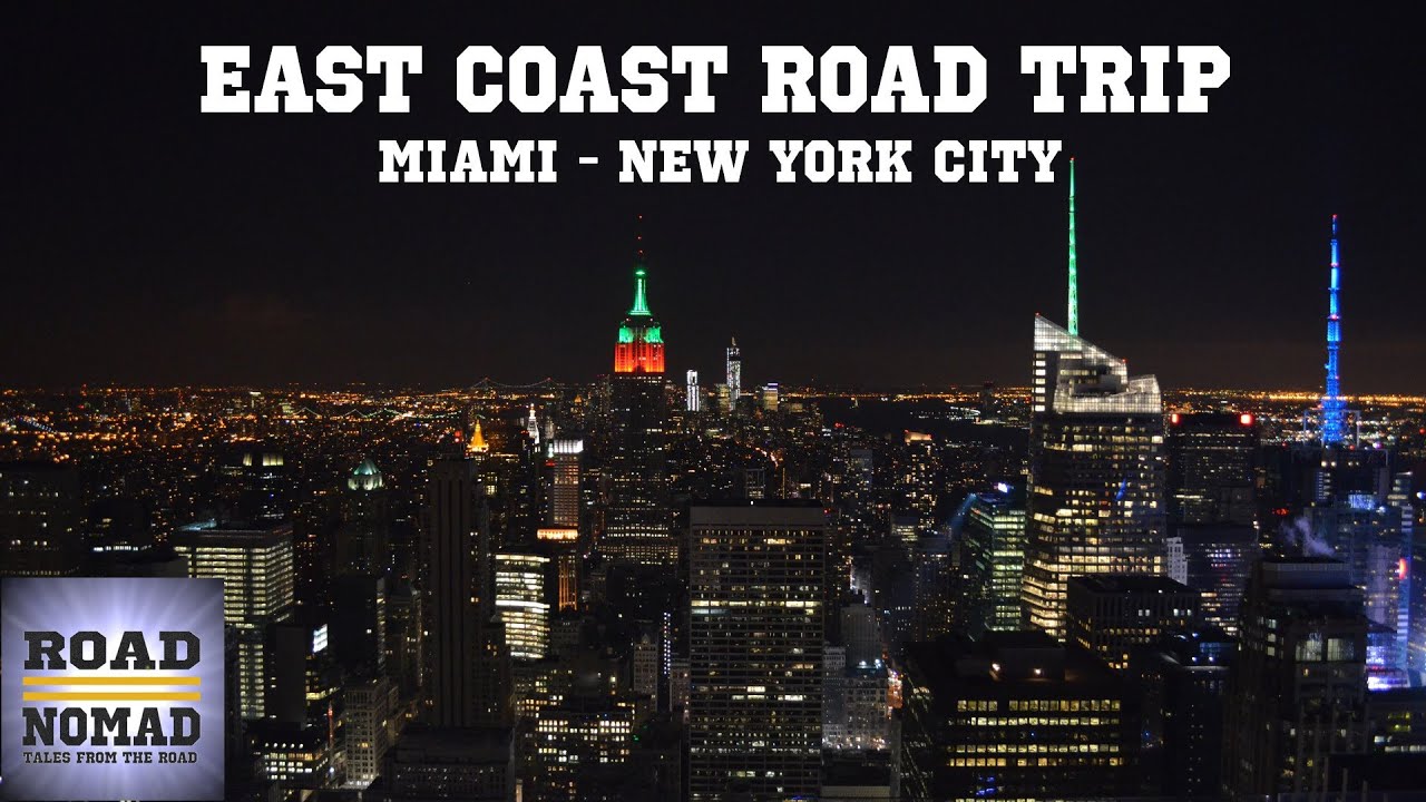 Road Trip From Miami to New York, and back (Complete Video) | Traveling Robert