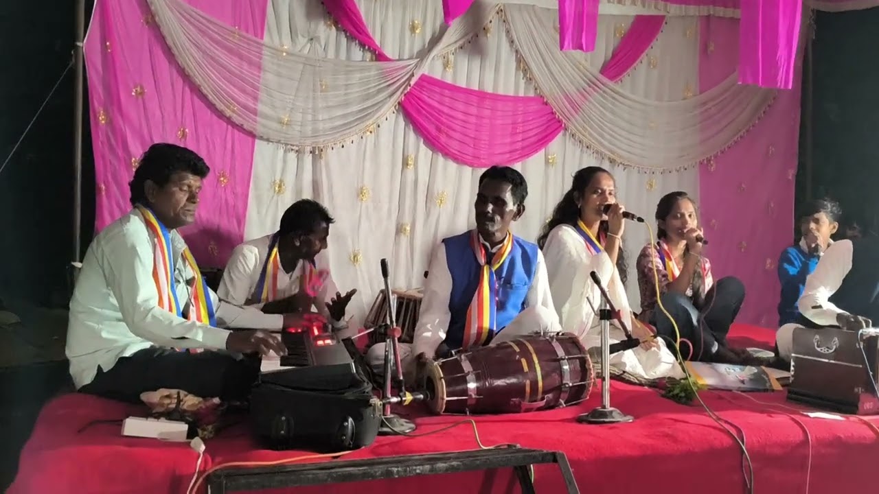 गौतम नगर वसमत येथील कार्यक्रमानिमित्त शाहीर भगवान वाघमारे भिमराव वाघमारे परभणी व शंकर मोरे मो