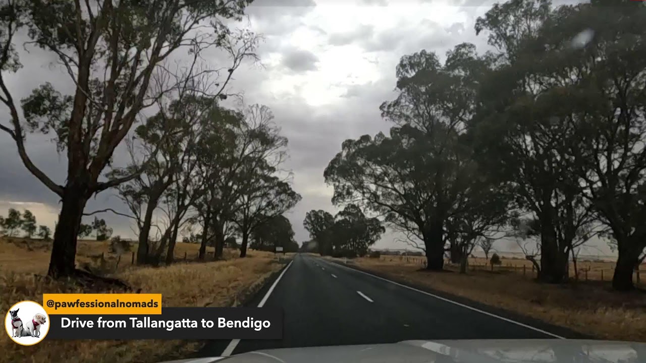Ride with us on Australian Road - Driving from Tallangatta tp Bendigo