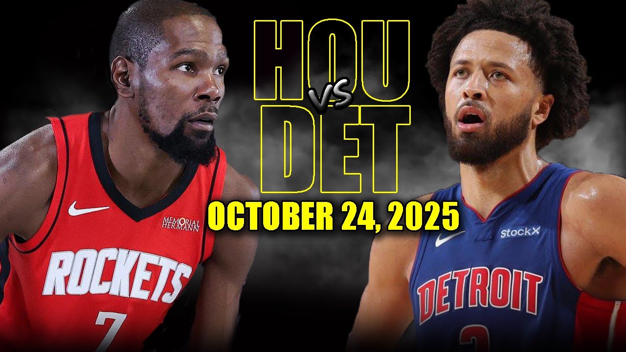 Houston Rockets vs Detroit Pistons Full Game Highlights - October 24, 2025 | NBA Season