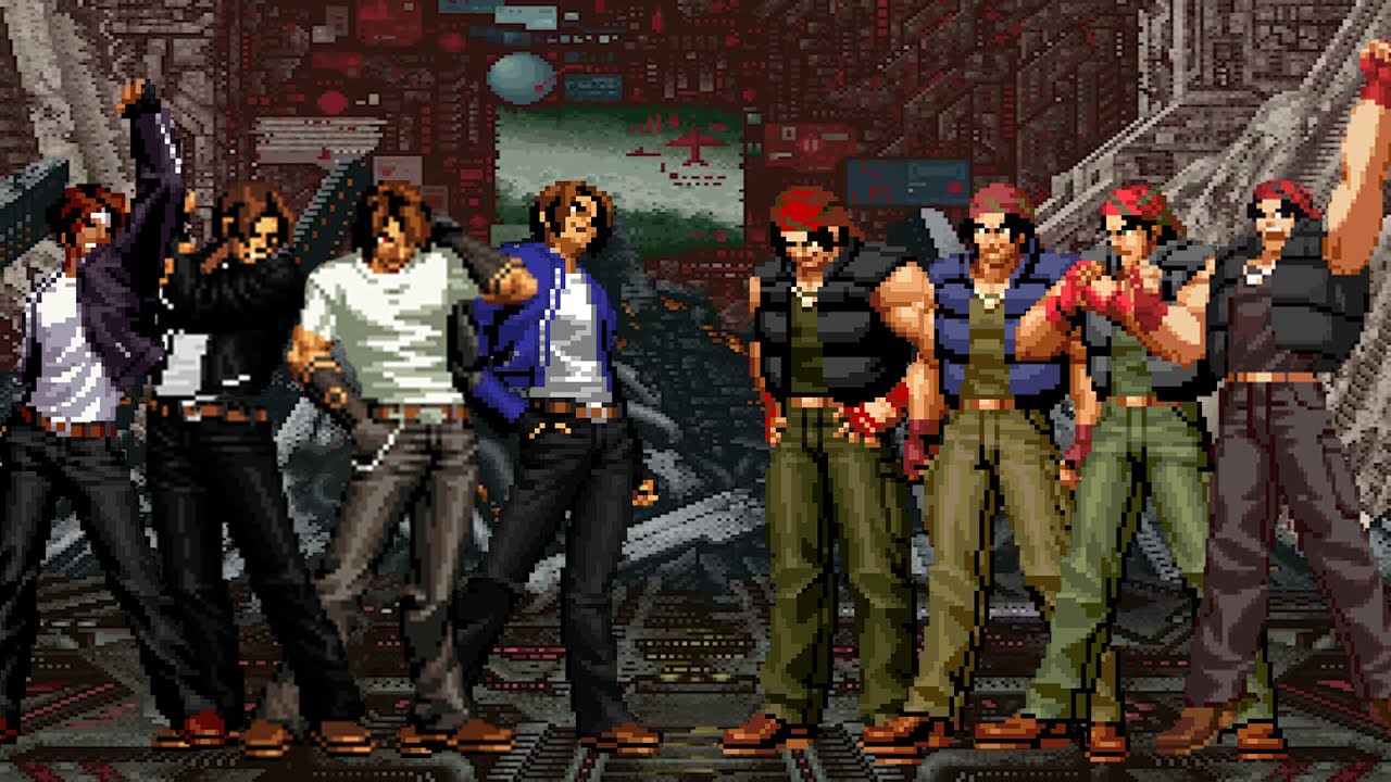 [KOF Mugen] Kyo Kusanagi Team vs Ralf Jones Team