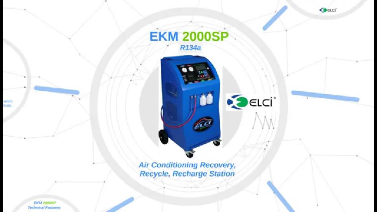ekm2000sp a/c recovery, recycle, recharge station - a/c service machine - a/c service station