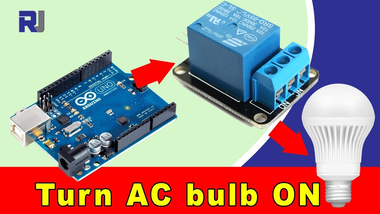 Как использовать реле 5 В с Arduino для включения и выключения лампы переменного тока или нагрузк...
