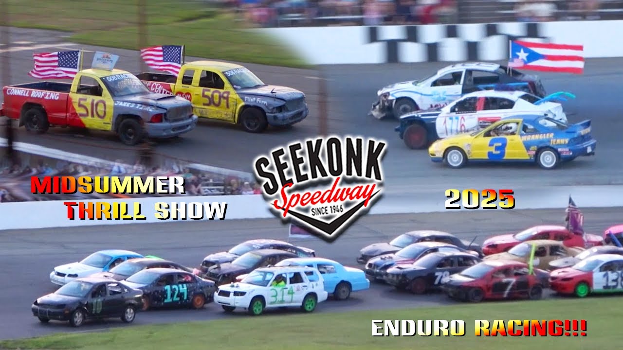Car & Truck Enduro Racing Midsummer Thrill Show 2025 Seekonk Speedway