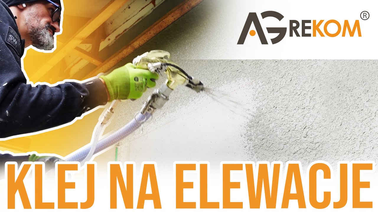 Nakładanie Kleju Na Elewacje Agregatem Agrekom