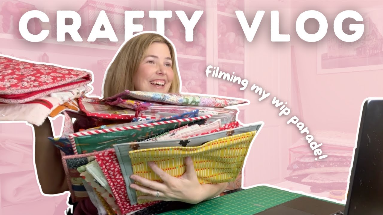 Filming a WIP Parade, Sewing Problems and Another Orange Knit - Crafty Vlog