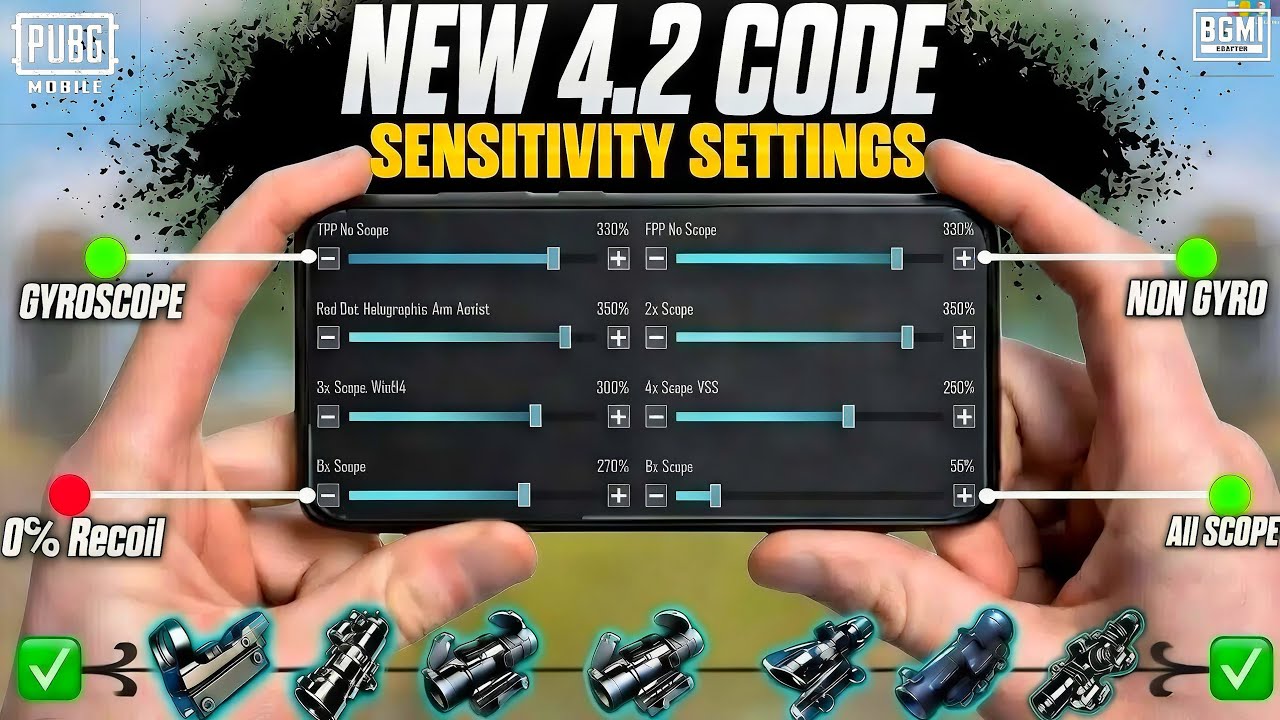 🔥Bgmi sensitivity settings 2026 🥵 | Bgmi best sensitivity settings 😱| Zero recoil sensitivity bgmi.