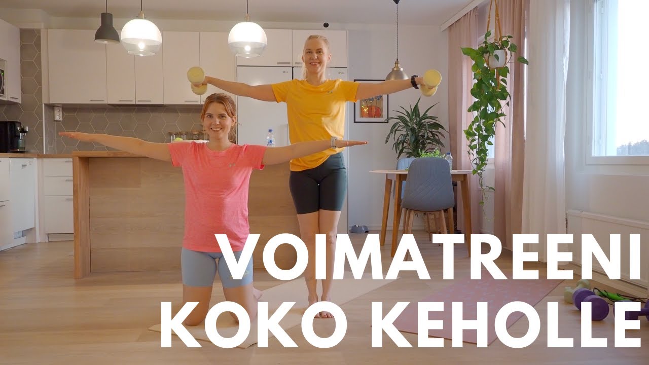 VOIMATREENI KOKO KEHOLLE - painolla tai ilman