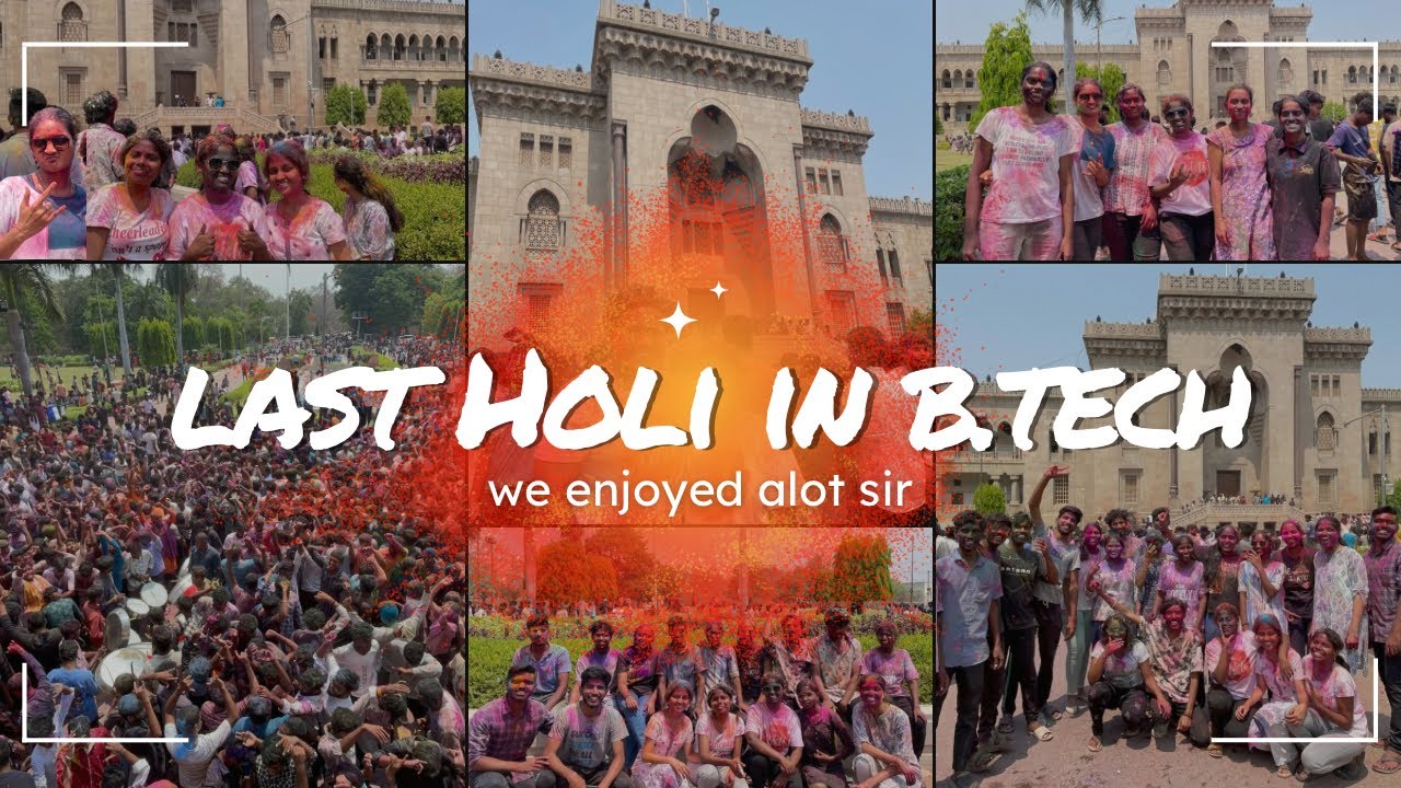 Holi celebrations at our University | Girls Hostel | Arts college | color and egg smashes | B.Tech