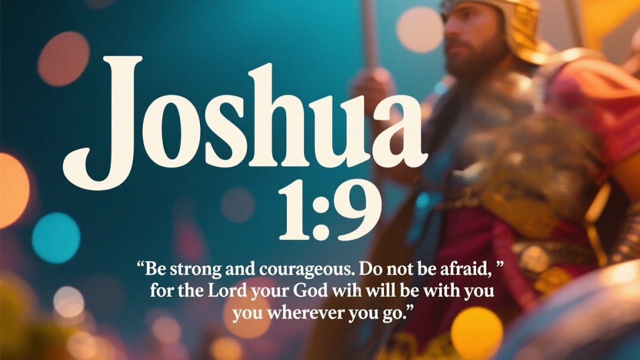 Word of God Every Day | Joshua 1:9 | Be Strong and Courageous | Prayer for Bold Faith #GodIsWithYou