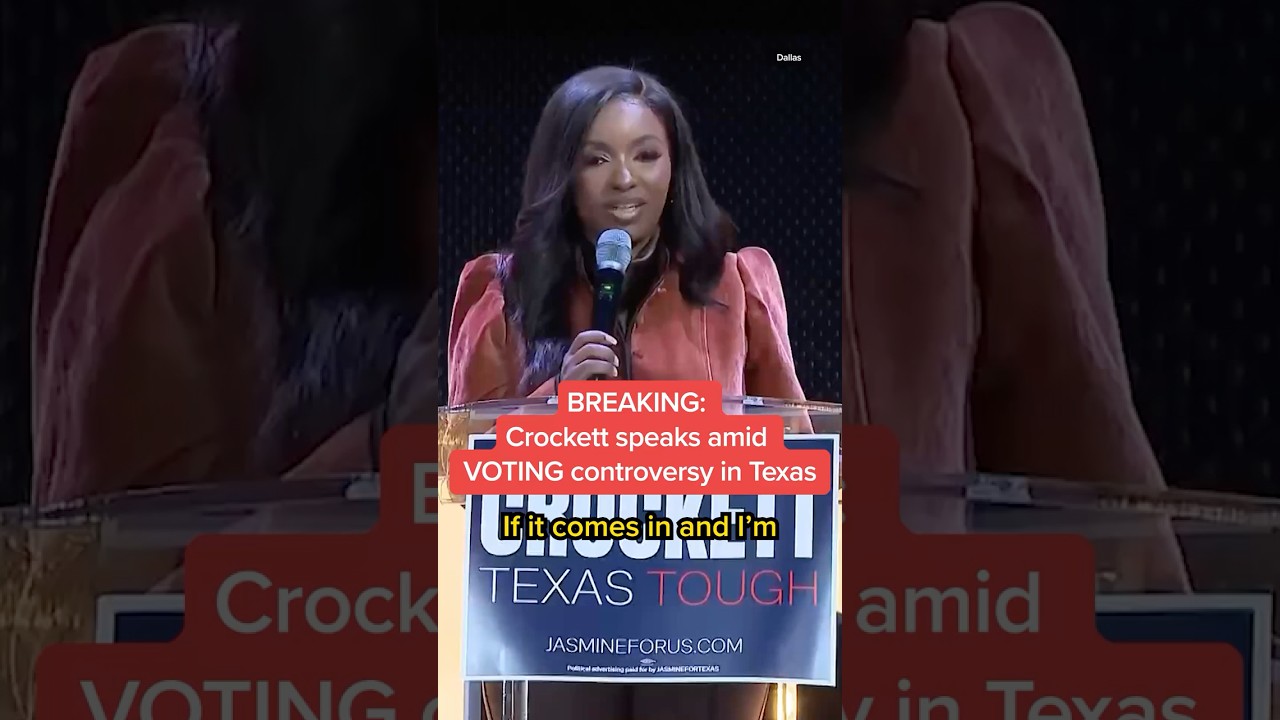 BREAKING: Crockett speaks amid VOTING controversy in Texas