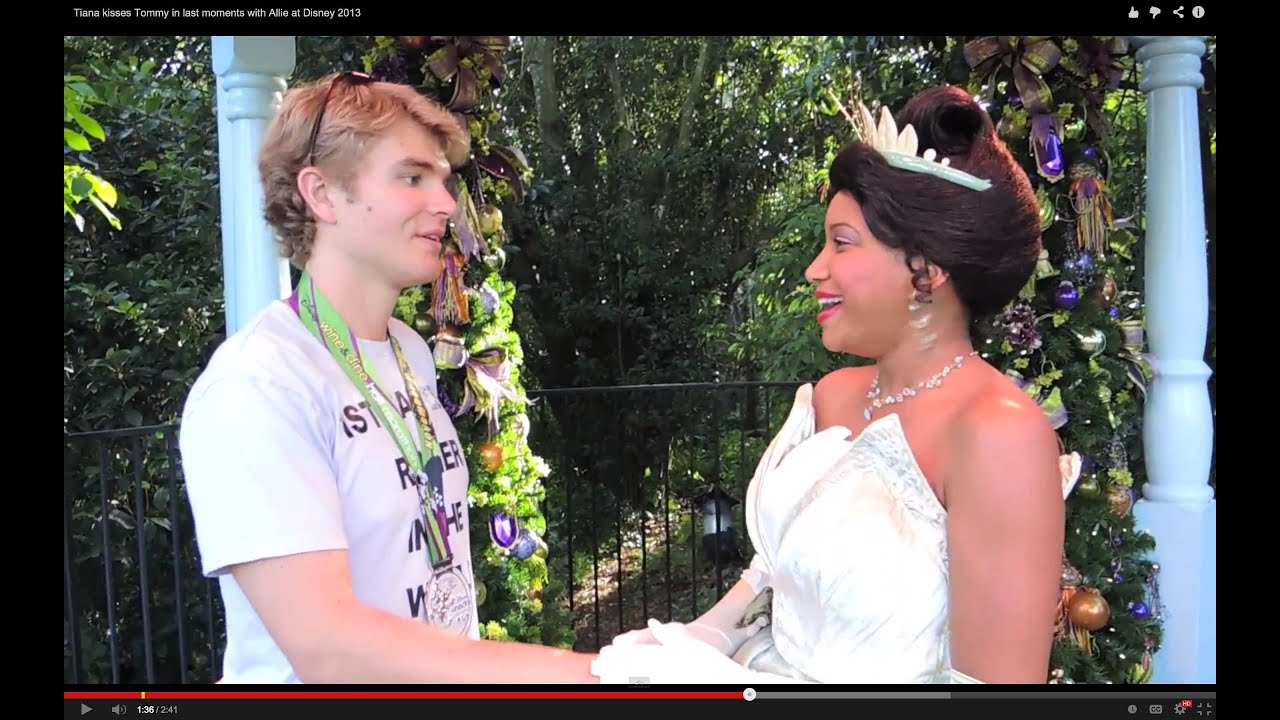 Tiana kisses Tommy in last moments with Allie at Disney 2013