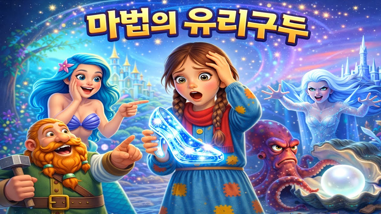 마법의 유리 신발과 신비한 원더랜드 | 민담 – 잠자리 이야기