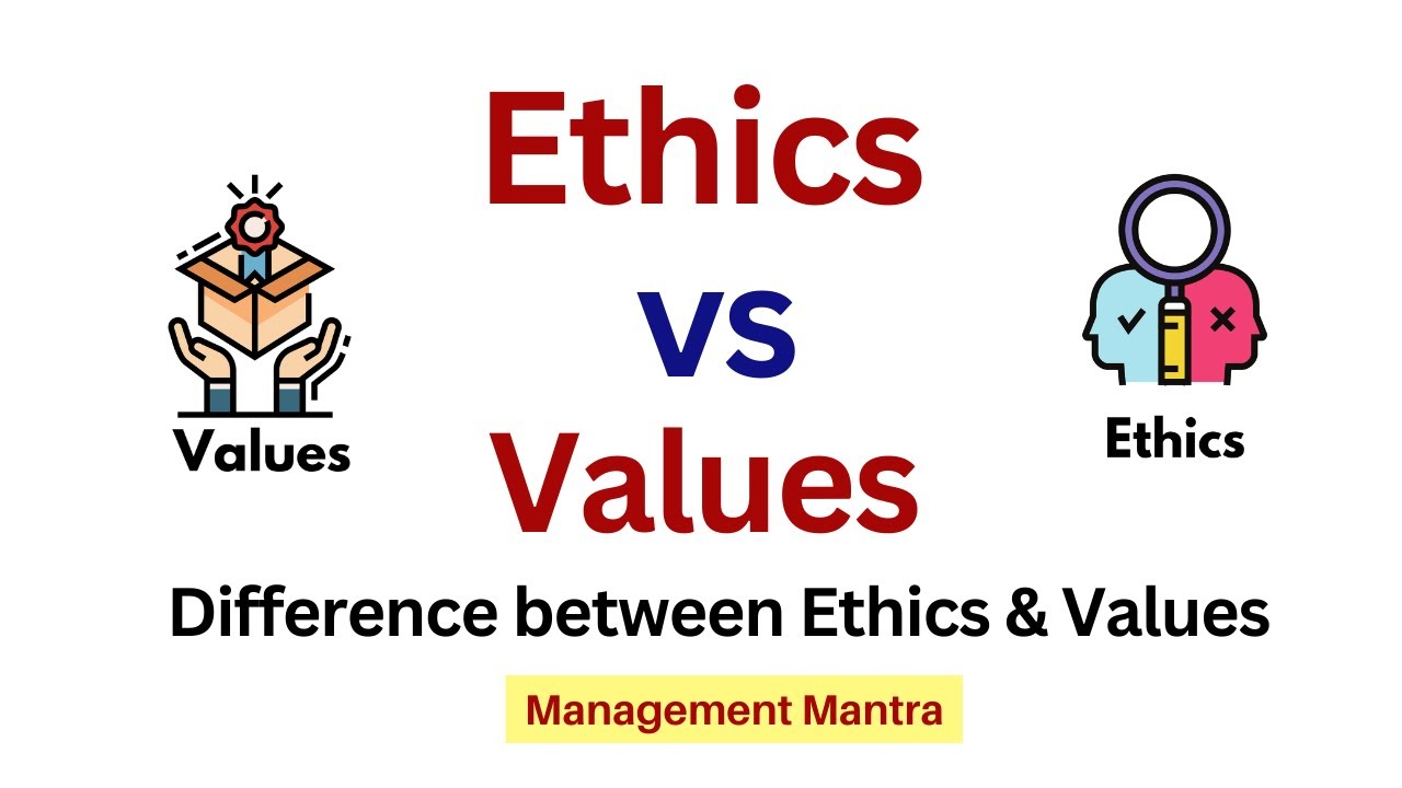 Difference between Ethics and Values
