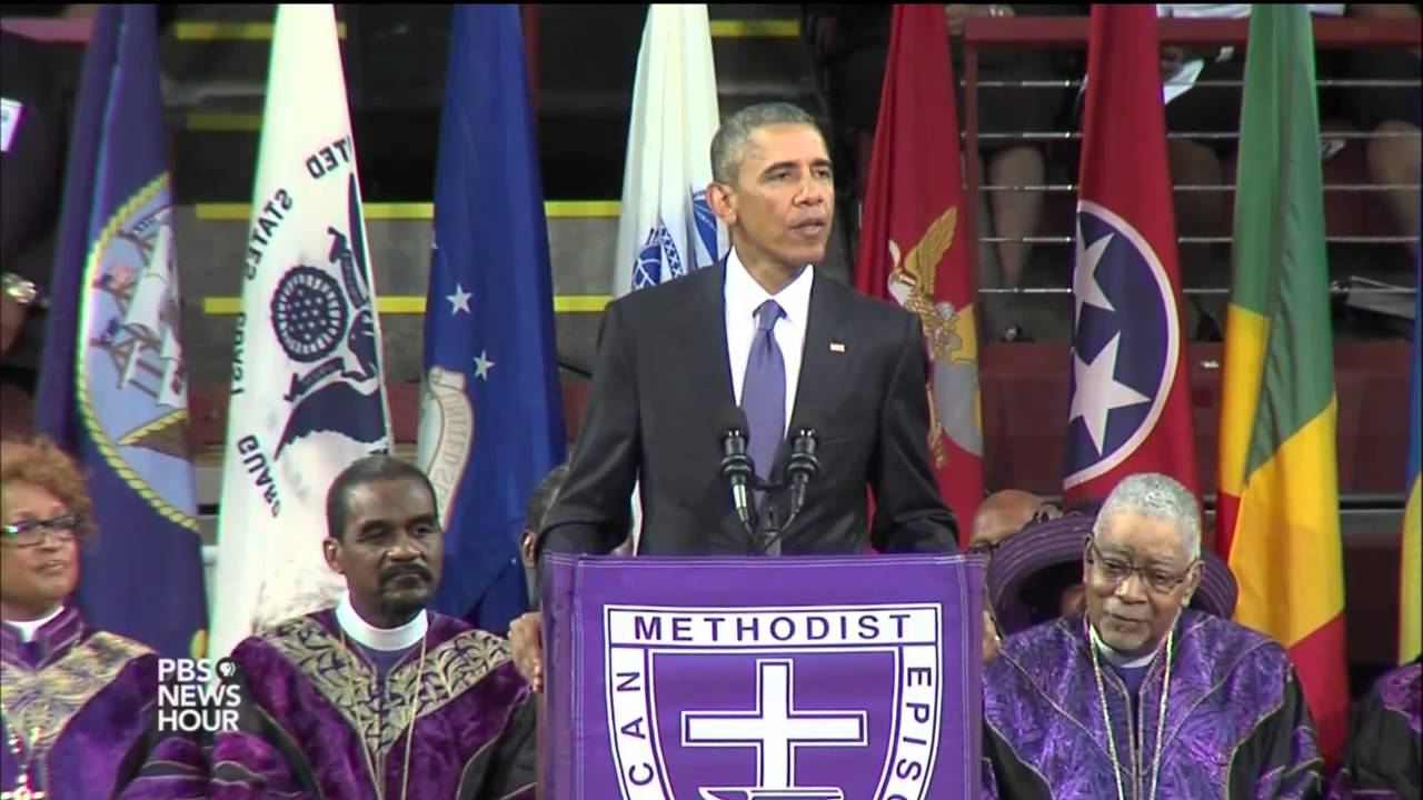 Obama: Out of tragic killing of Rev. Pinckney, we find grace