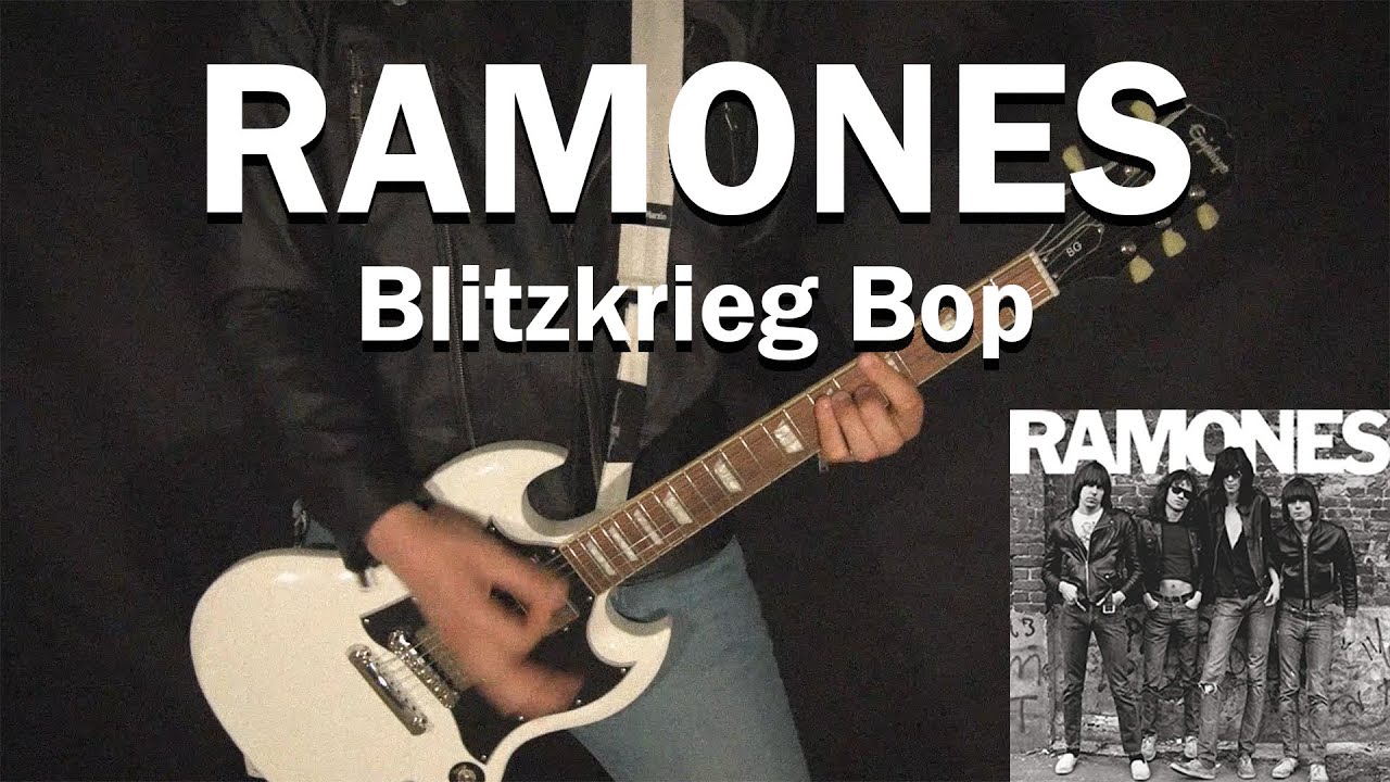RAMONES - Blitzkrieg Bop - GUITAR COVER