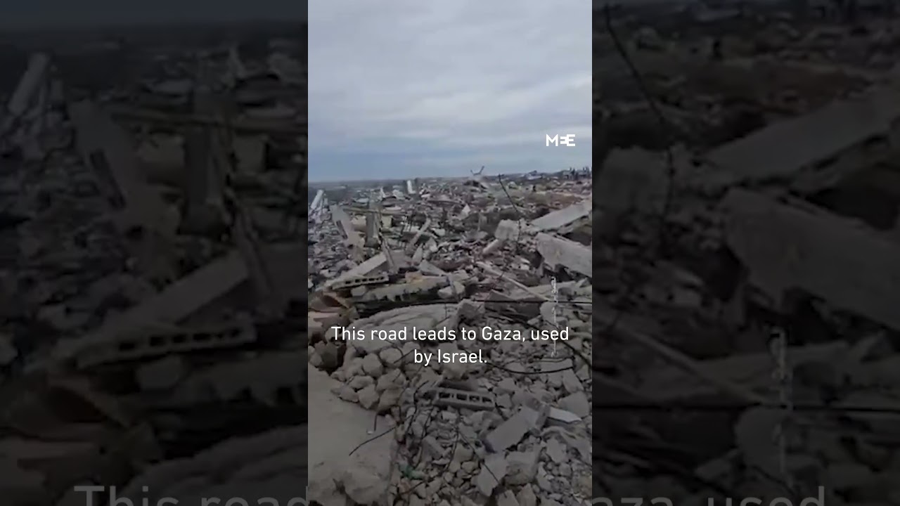 Footage shows destruction of Netzarim Corridor following withdrawal of Israeli troops