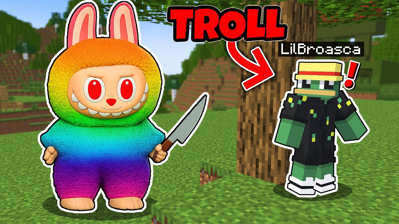 Il Trollez pe LilBroasca cu Labubu in Minecraft !