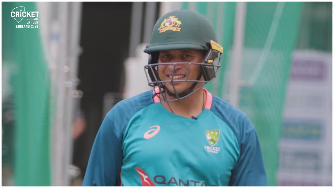 'Timing the pants off them!': Khawaja enjoys Lord's nets | Men's Ashes 2023